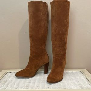 Sezane Abby Knee High Boots in Brown  Suede Size 40 US 9